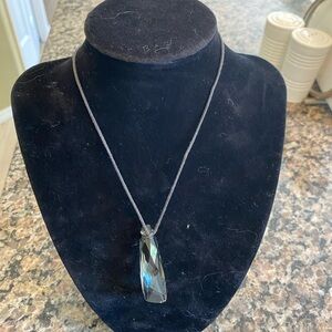 Elegant Swarovski Silver Pendant Necklace